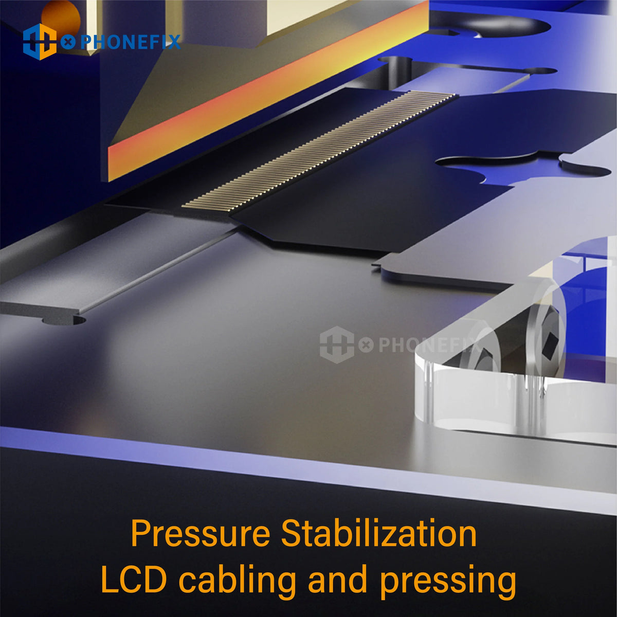 PhoneFix BD-901 Pro Thermostatic Flex Cable Pressing Bonding Machine used for screen refurbishing with adjustable temperature controls.
