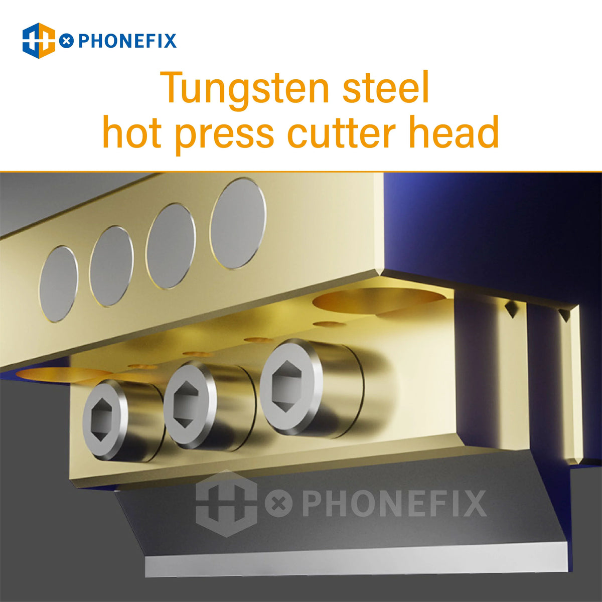 PhoneFix BD-901 Pro thermostatic flex cable pressing bonding machine for screen refurbishing, shown in use with cables and tools.