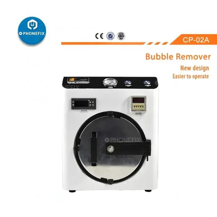 PHONEFIX LCD OCA Bubble Remover Machine for screen refurbishment and repair, used to remove bubbles from LCD screens.
