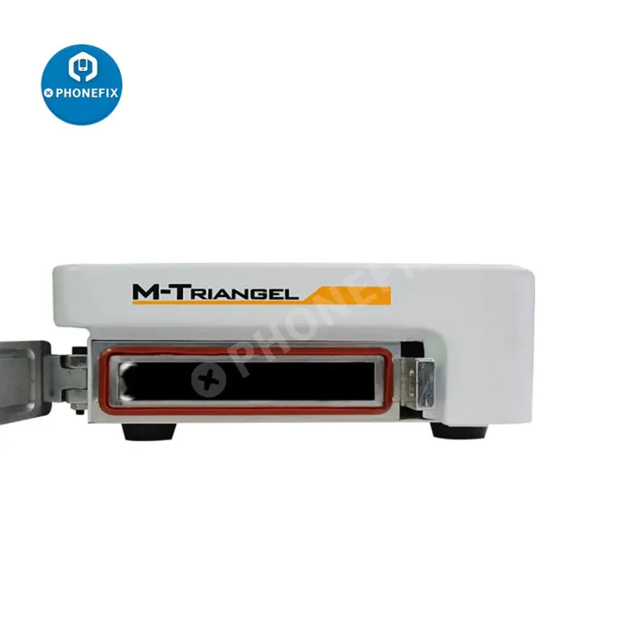 PhoneFix M1 Mini Bubble Remove Machine for iPhone and Samsung screen refurbishing, used for bubble-free screen repairs.