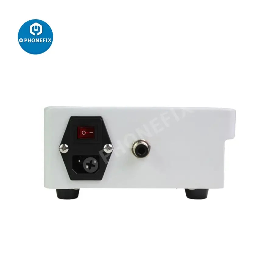 PhoneFix M1 Mini Bubble Remove Machine for iPhone and Samsung screens, used for screen refurbishing and bubble removal.