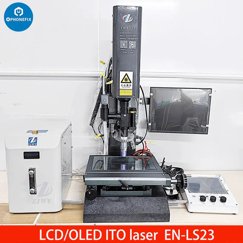 PhoneFix EN-LS23 ITO Laser Machine for phone LCD and OLED screen repair, screen refurbishing tool with precision laser technology.