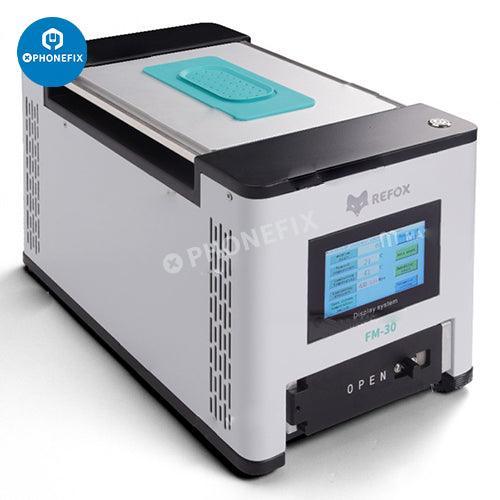 PhoneFix REFOX FM-30 LCD laminating and separating machine for screen refurbishing with LCD bubble remover functionality.