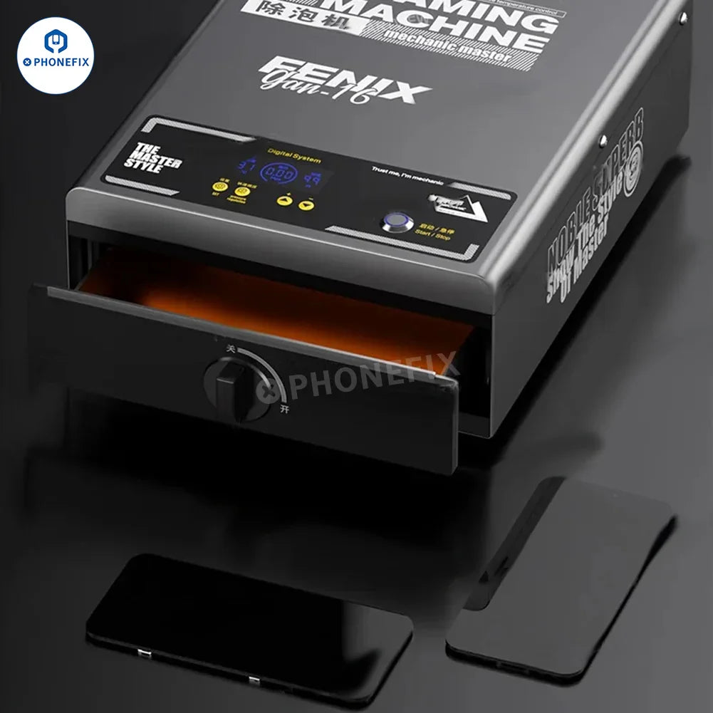 PhoneFix GAN-03 Fenix 16-inch screen laminating bubble remover and refurbishing machine for phone screens.