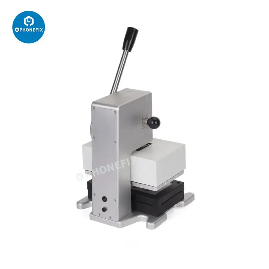 PhoneFIX DALI K168 screen pressing machine for iPhone and Samsung repair, with control panel and heating plate for screen refurbishing.