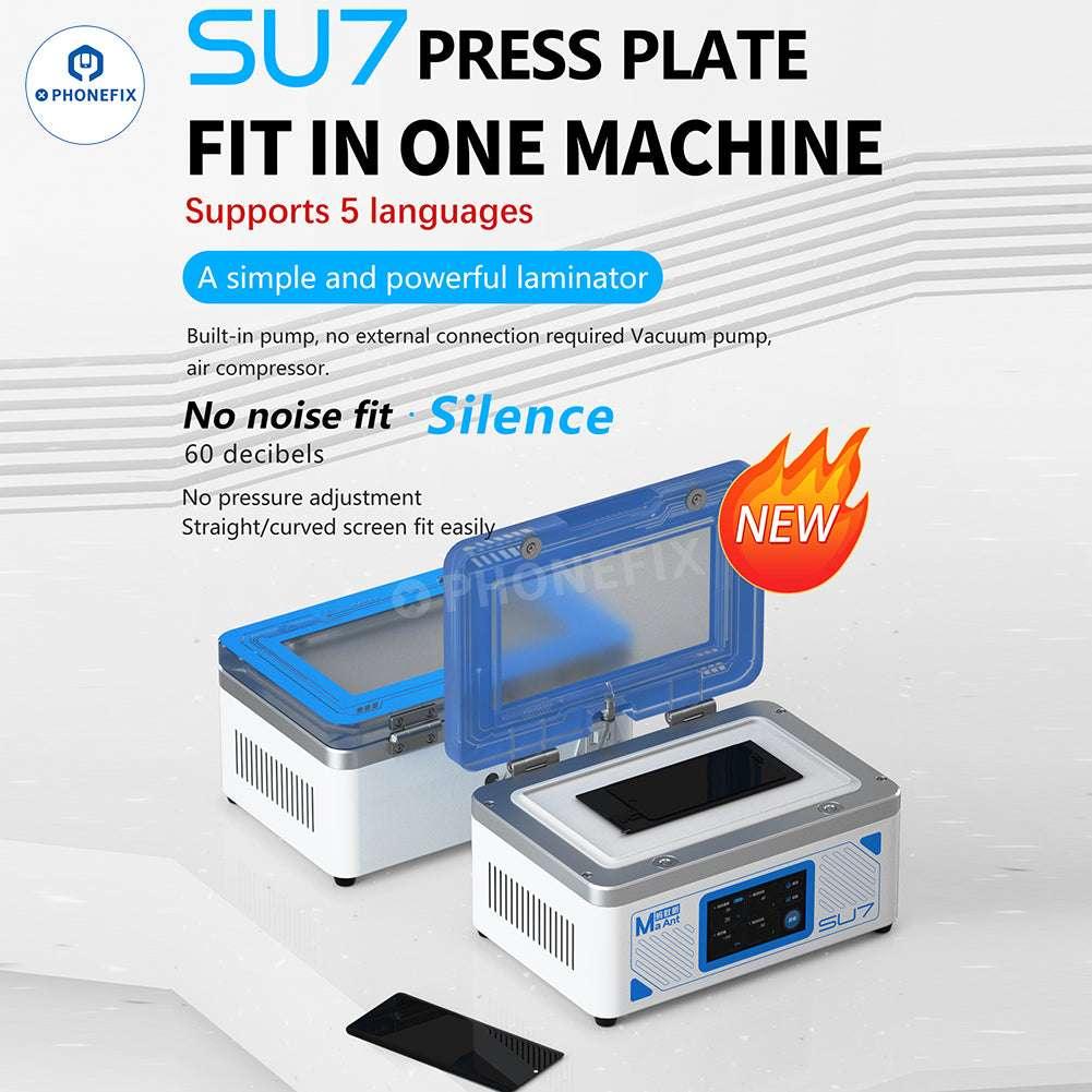 PHONEFIX MaAnt SU7 T8 phone screen vacuum laminating machine used for screen refurbishing and defoaming.