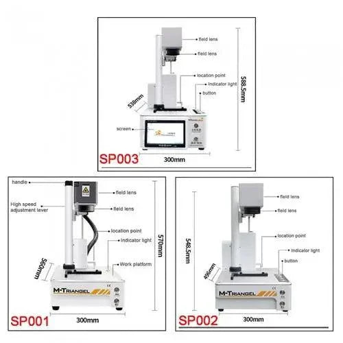 PhoneFIX laser marking machine for phone screen glass back and LCD separating, used for screen refurbishing and repair.