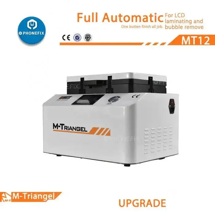 PHONEFIX LCD screen refurbishing machine with bubble removal tool for lamination, used to fix LCD screens efficiently.