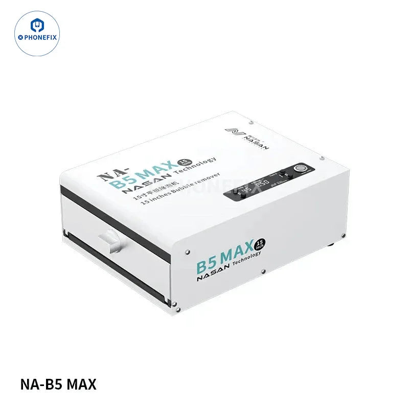 PhoneFix NASAN NA-B2+ air bubble remover for 7-inch screen defoaming, part of the screen refurbishing machine series.