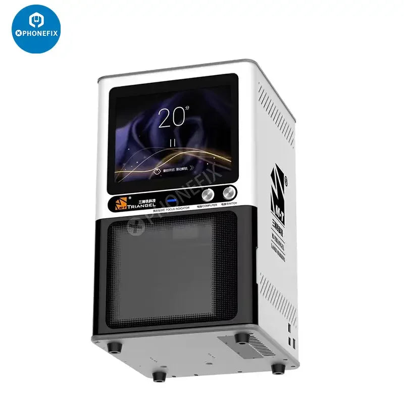 PhoneFix M-Triangel PG Pro Plus laser screen refurbishing machine for back glass removal, featuring 8W and 20W laser power.