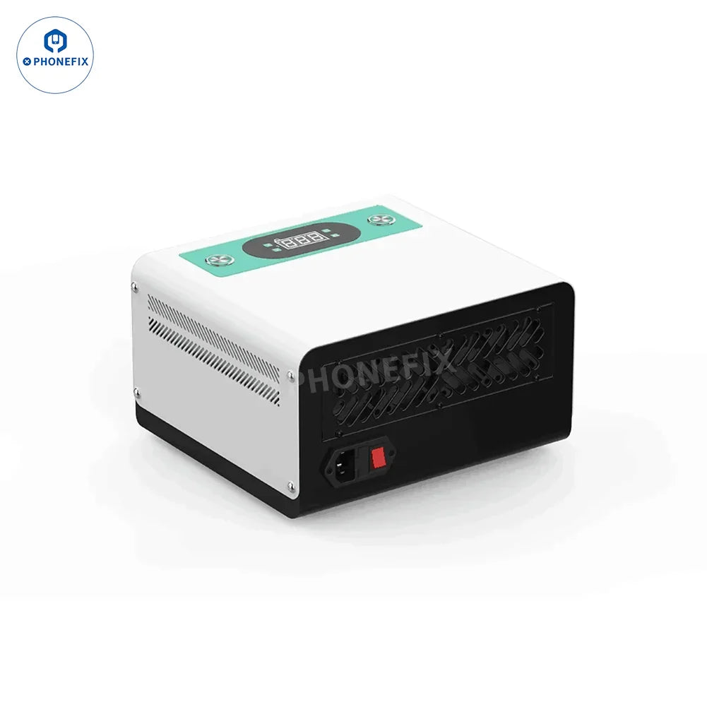 PhoneFix Refox RM26 RM22 UV curing lamp box for screen refurbishing, quick-drying OCA glue tool with 110V US plug.