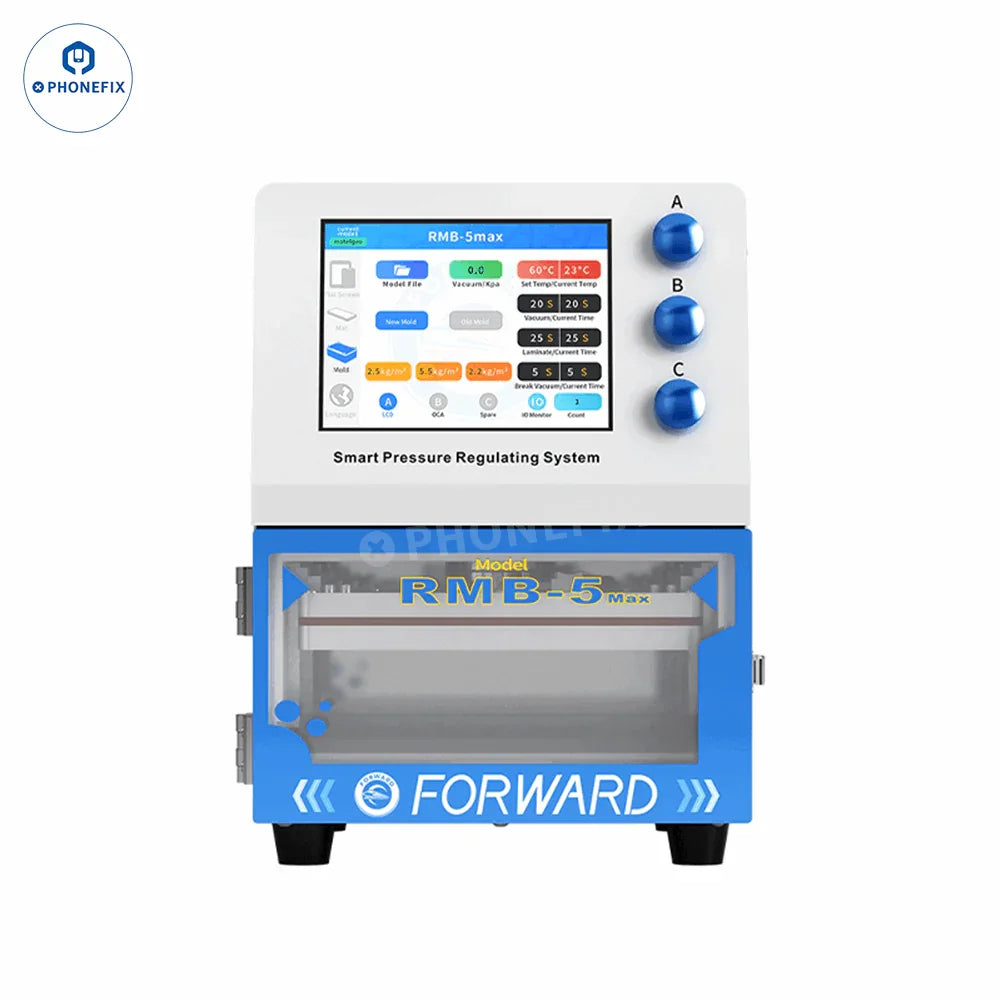 PHONEFIX RMB-5MAX Plus 16-inch edge screen laminator and bubble remover for phone screen refurbishing, 110V machine.