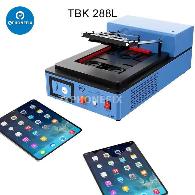 PhoneFix TBK 288 Screen Heating Separator for iPhone teardown and screen refurbishing, showing the machine's heating components.