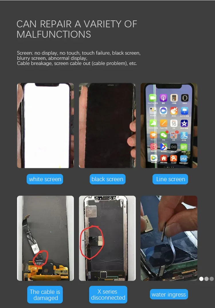 PhoneFix TBK COF COP screen flex cable press for screen refurbishing machine, used for repair and bonding of smartphone screens.