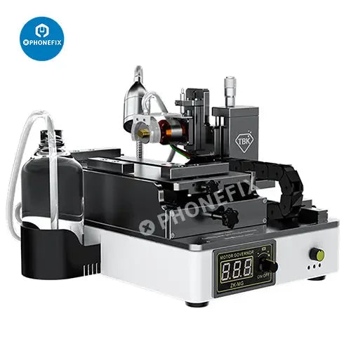 PHONEFIX TBK 918 2-in-1 phone screen cutting and grinding machine used for screen refurbishing and repair.