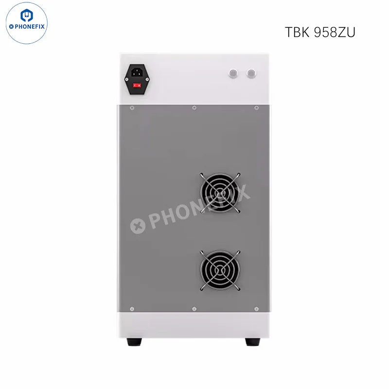 PhoneFix TBK 958ZP UV laser machine for removing phone screen and back glass in screen refurbishing process.