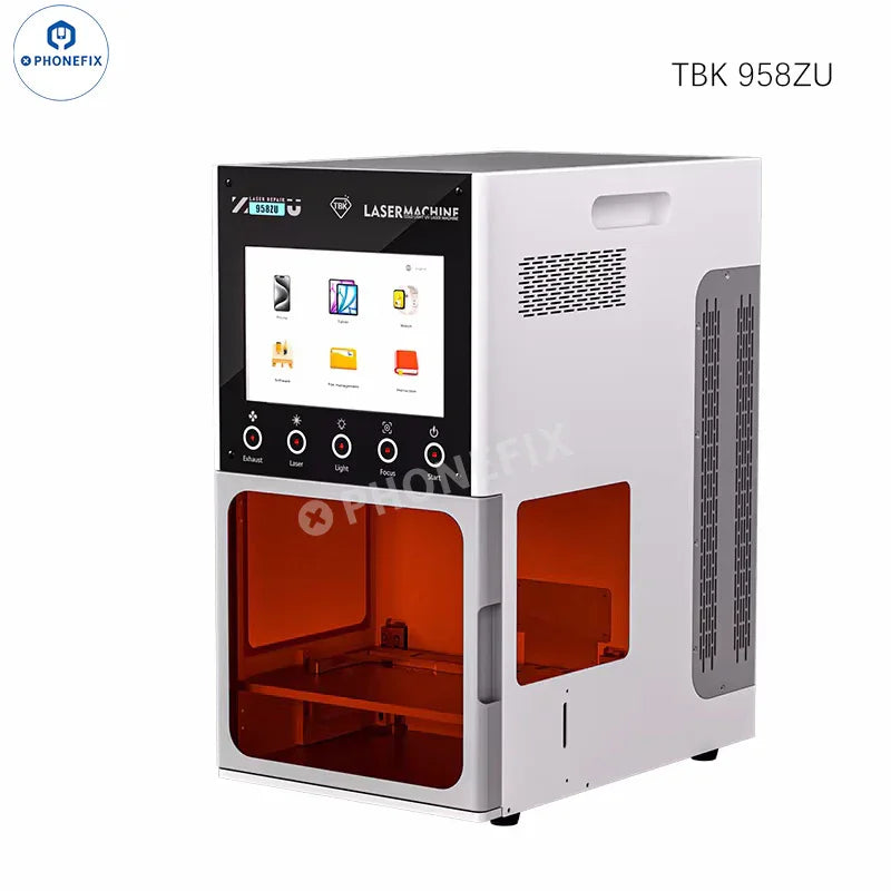 PHONEFIX TBK 958ZP UV Laser Machine for phone screen and back glass removal, used for screen refurbishing and repair.