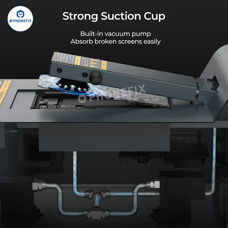 PHONEFIX XwitZeal CP1 auto phone screen separator removal machine used for screen refurbishing and repair.