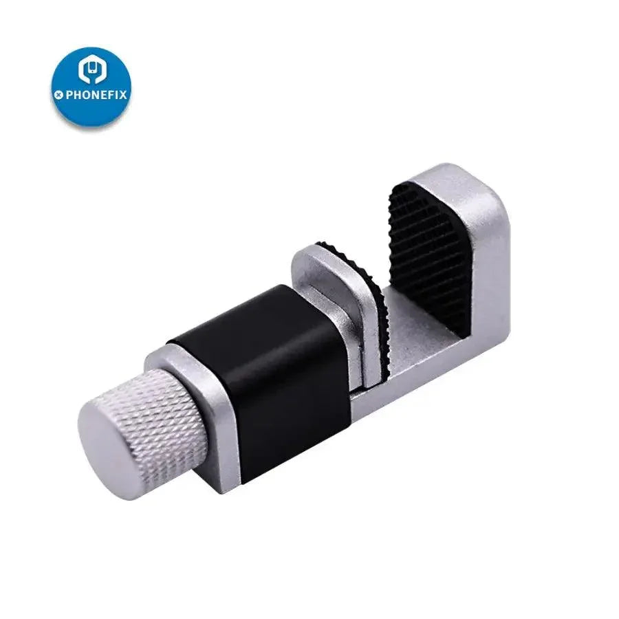 PhoneFix metal clip fixture for securing phone LCD screens during repair, a sturdy clamp for screen fixing and holding in place.