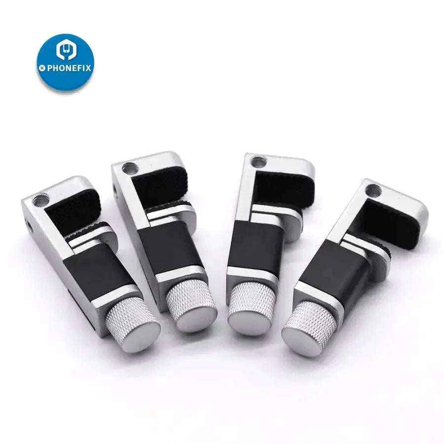 PhoneFix metal clip fixture and fastening clamps for securing LCD screens during phone repair process