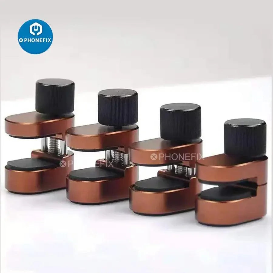 Pince de fixation d'écran métallique PhoneFix pour la réparation d'écrans LCD, outil robuste pour la fixation et l'assemblage d'écrans de téléphone.