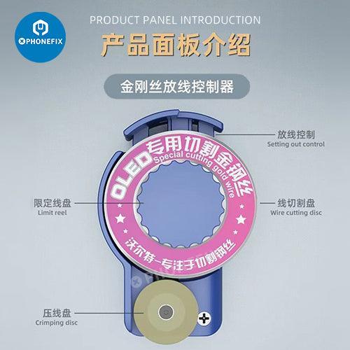PhoneFix alloy steel wire controller set for phone LCD screen separation, part of professional screen repair tools.
