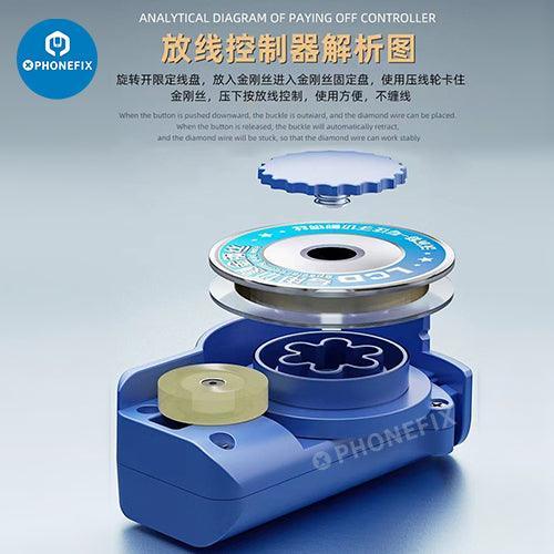 Alloy steel wire controller set for phone LCD screen separation, part of PHONEFIX's screen repair tools for smartphone repairs.