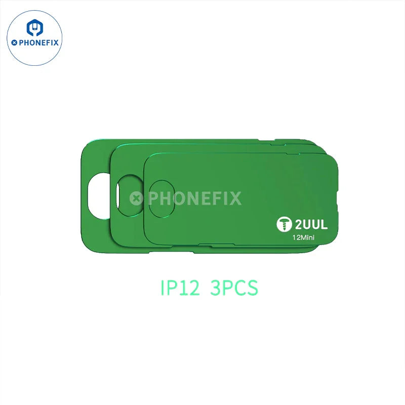 PHONEFIX 2UUL Sealant Thermal Press Plate for iPhone 12-16 Pro Max screen repair, part of screen repair tools kit.