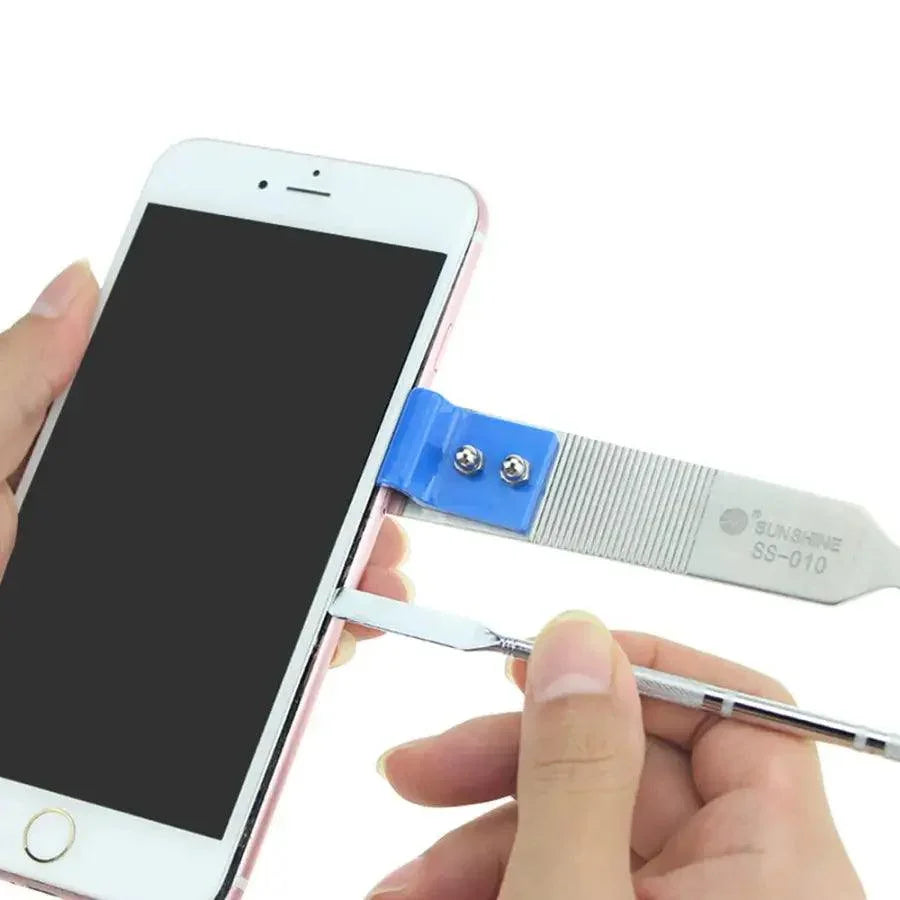 SunShine SS-010 Phone Middle Frame Bezel Opening Pry Tool for screen repair, used to lift and remove phone bezels.