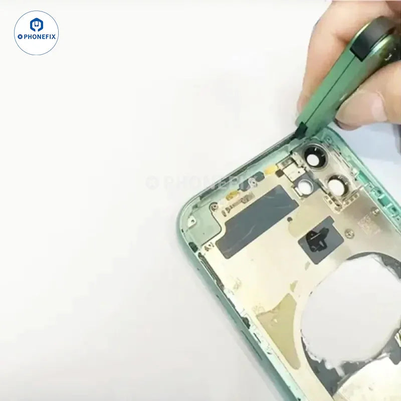 PHONEFIX XHZC LCD middle frame waterproof adhesive with assisting push wheel for screen repair, shown in the image.