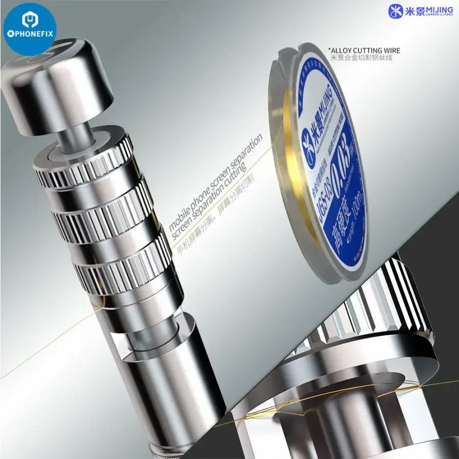 Mijing GS21 screen separation wire rod and wrapping bar for phone repair, part of PHONEFIX screen repair tools set.