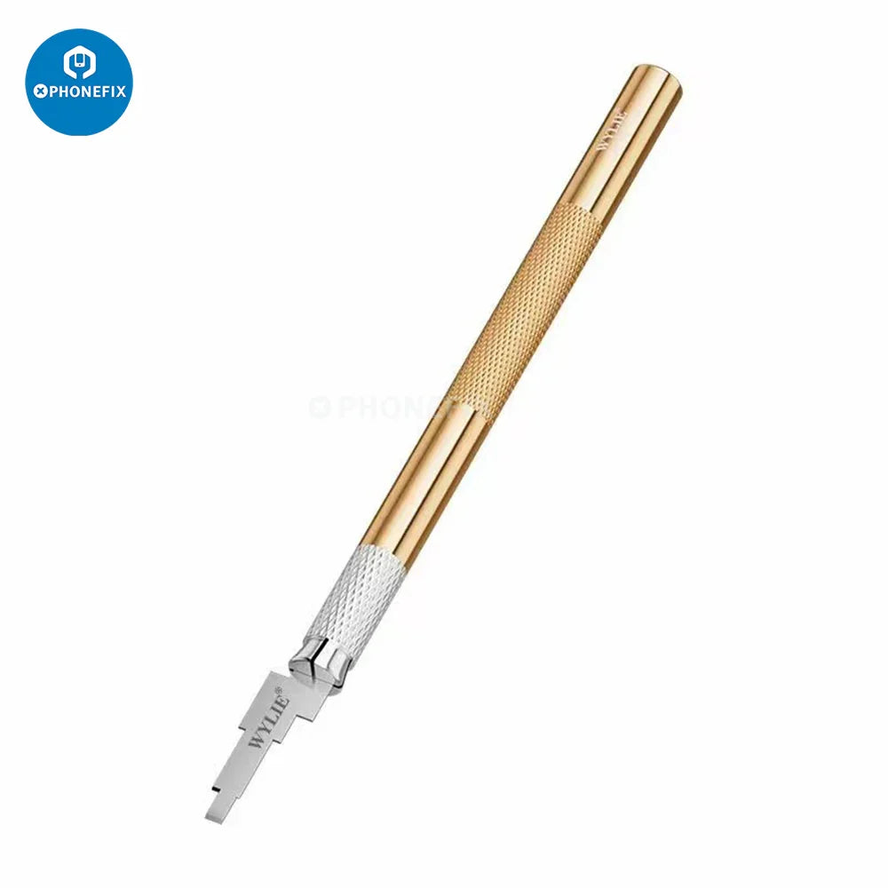 PHONEFIX high hardness shovel blade for LCD screen removal, used as a scraper tool for phone screen repair.