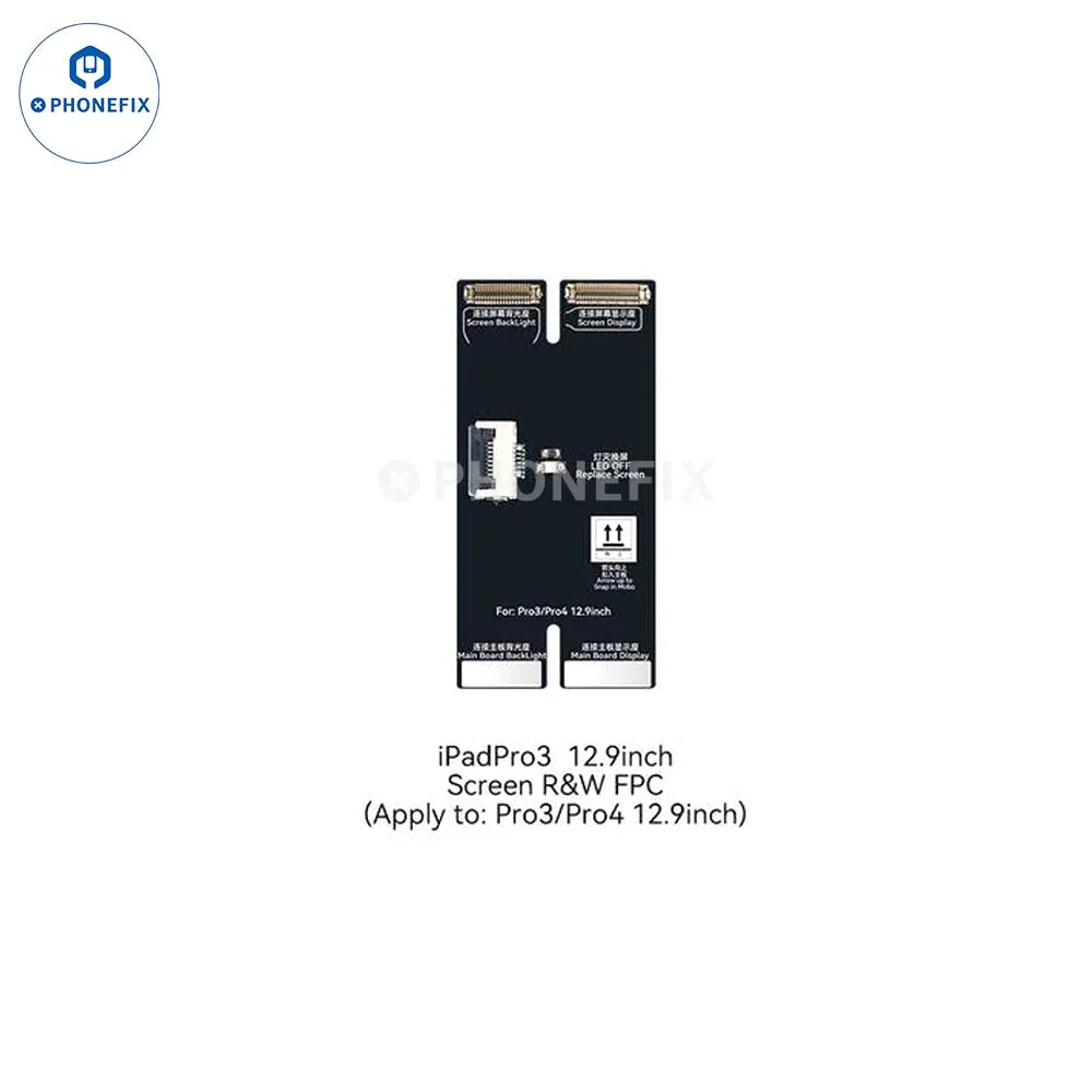 PHONEFIX iPad Pro screen repair adaptor for fixing code match and straight line issues, compatible with iPad Pro 3rd generation.