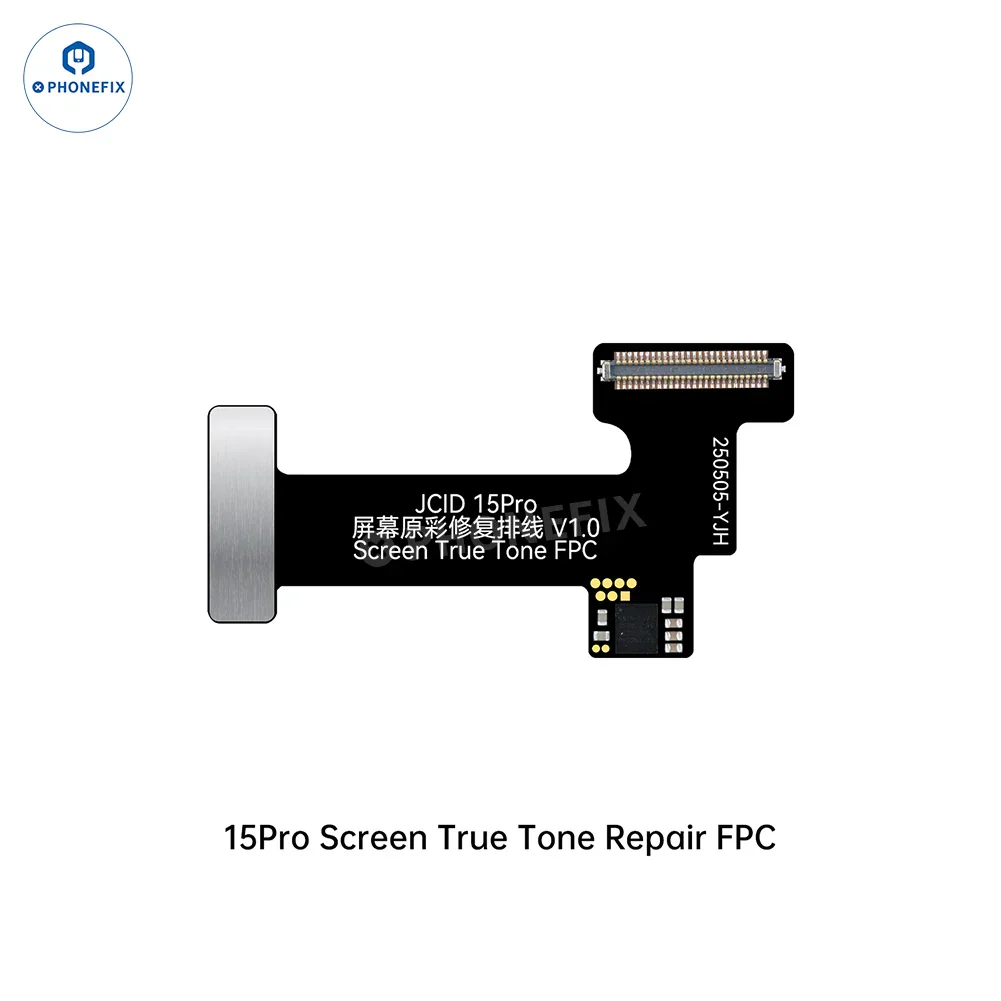 PHONEFIX JCID iPhone 12-16 Pro Max screen true tone repair FPC cable and tools for screen replacement and repair.