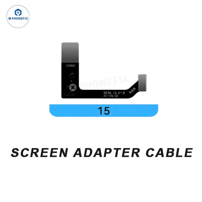 PhoneFix JC S35C S36P universal screen repair tool for iPhone 13-16 Pro Max, PCB detection, compatible with screen replacement.