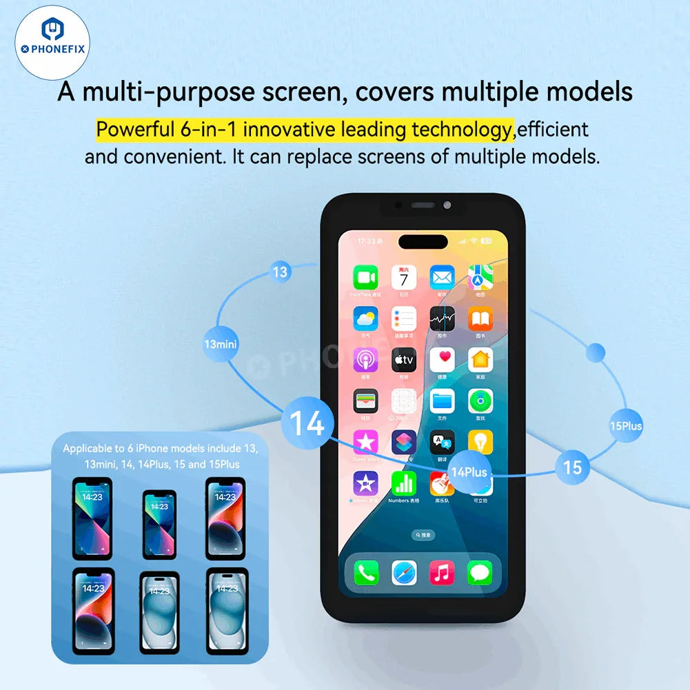 PHONEFIX JC S35C S36P universal iPhone Pro Max screen repair tools for PCB detection, shown in the image.