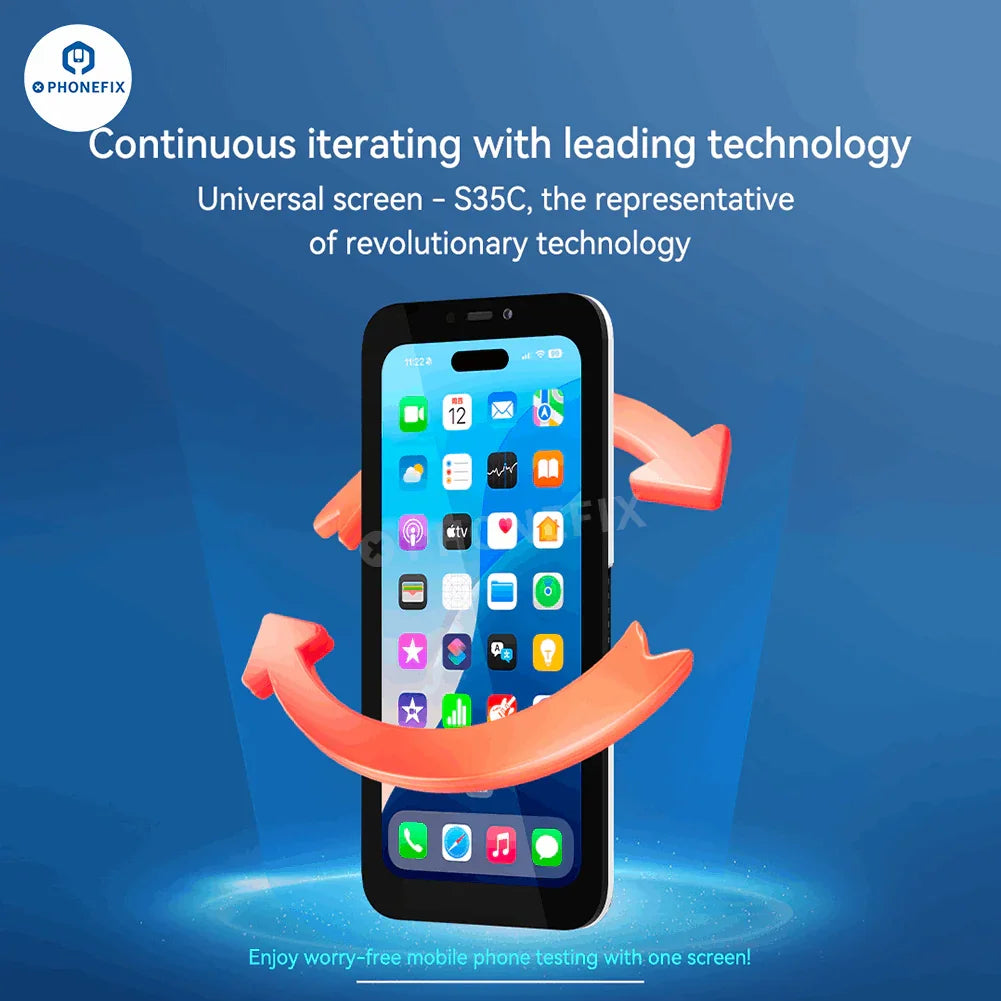 PHONEFIX JC S35C S36P universal iPhone 13-16 Pro Max screen repair tools for PCB detection and screen replacement.