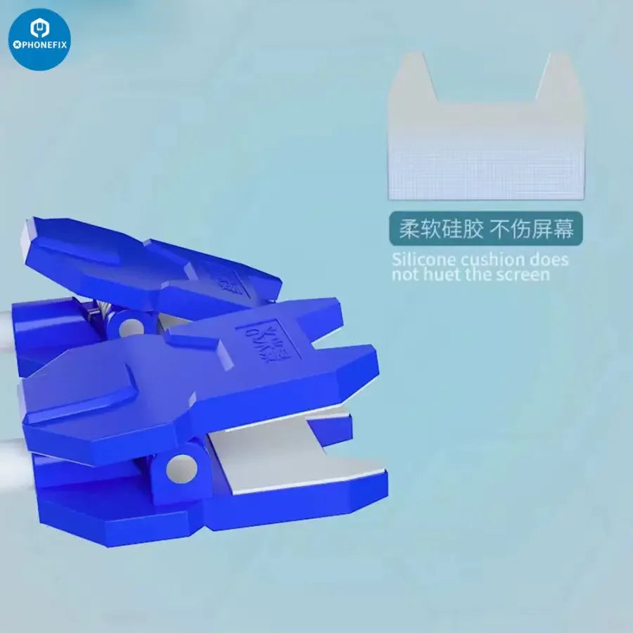 Mijing PM-11 LCD holder clip from PHONEFIX, flexible screen fastening clamp for mobile phone repair tools.