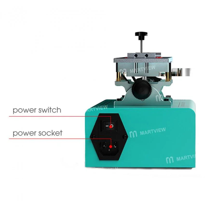 PHONEFIX RF4 360° Rotating Vacuum LCD Screen Separator Machine for phone screen repair, with adjustable rotation and vacuum tools.