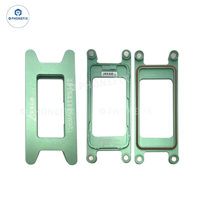 PhoneFix LCD frame pressure holding mold for iPhone X to 15 Pro Max screen repair tools, durable plastic construction