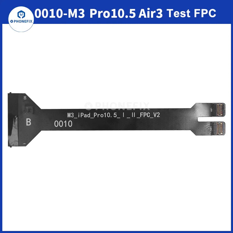PHONEFIX M3 iPad 10.5-inch Air 3 screen repair tool for testing display, 3D Touch, picture, and video playback.
