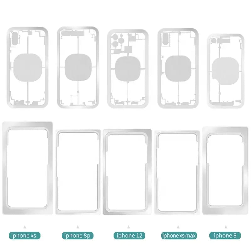 PhoneFix back cover protection physical drawing mould for laser separation machine, used as screen repair tool.