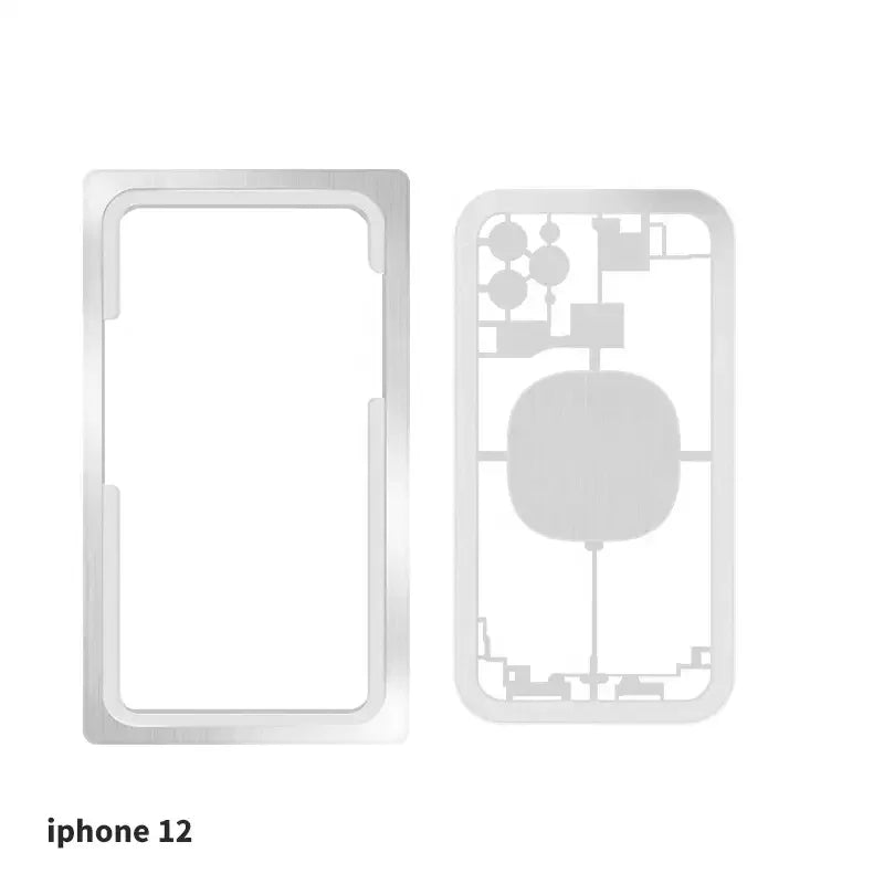 PhoneFix back cover protection physical drawing mould for laser separation machine, used as screen tool in device repair.