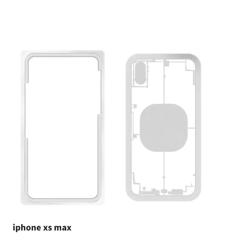 PhoneFix back cover protection physical drawing mould for laser separation machine, used as screen tool for phone repair.