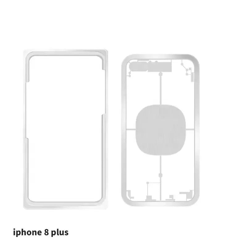 PhoneFix back cover protection physical drawing mould for laser separation machine, used as screen tool for phone repairs.