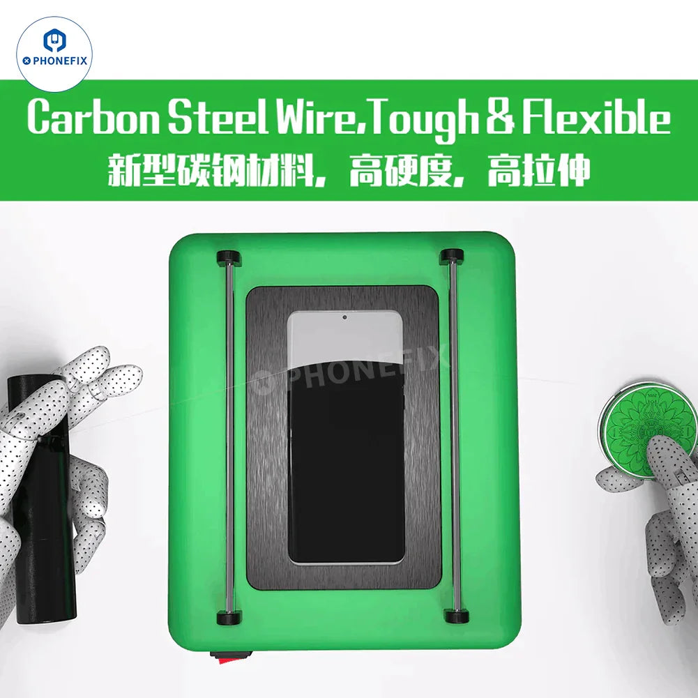 PHONEFIX 2UUL electric wire wrapping bar for mobile phone LCD screen glass removal, with precision tool design for screen repair.