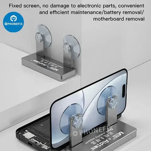 Set of four PhoneFix screen tools for stability support, screen, battery, and motherboard repair removal.