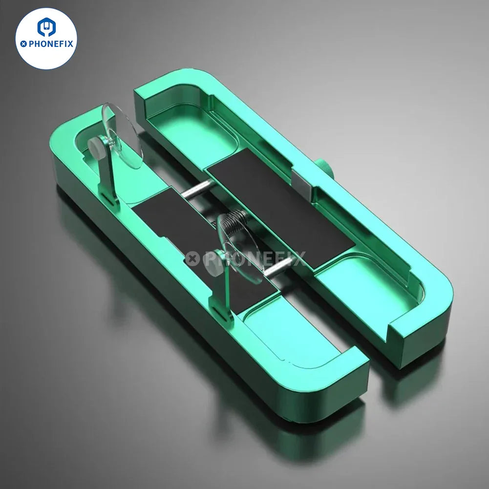 Set of four PhoneFix giant stability support screen tools for battery and motherboard repair and removal.