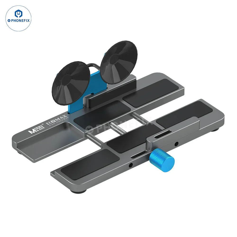 Set of four PHONEFIX screen tools for support, repair, and removal of screens, batteries, and motherboards in electronic device repairs.