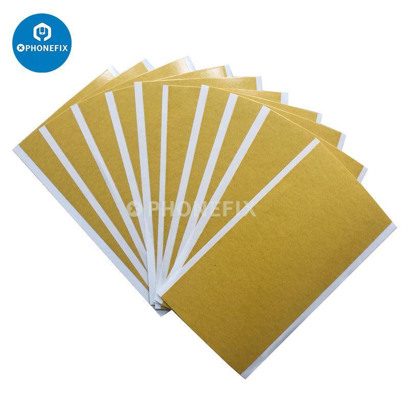 PhoneFix OCA Glue Remover Sticker for iPhone screen glass cleaning and repair, easy-to-use tool for removing adhesive during screen replacement.